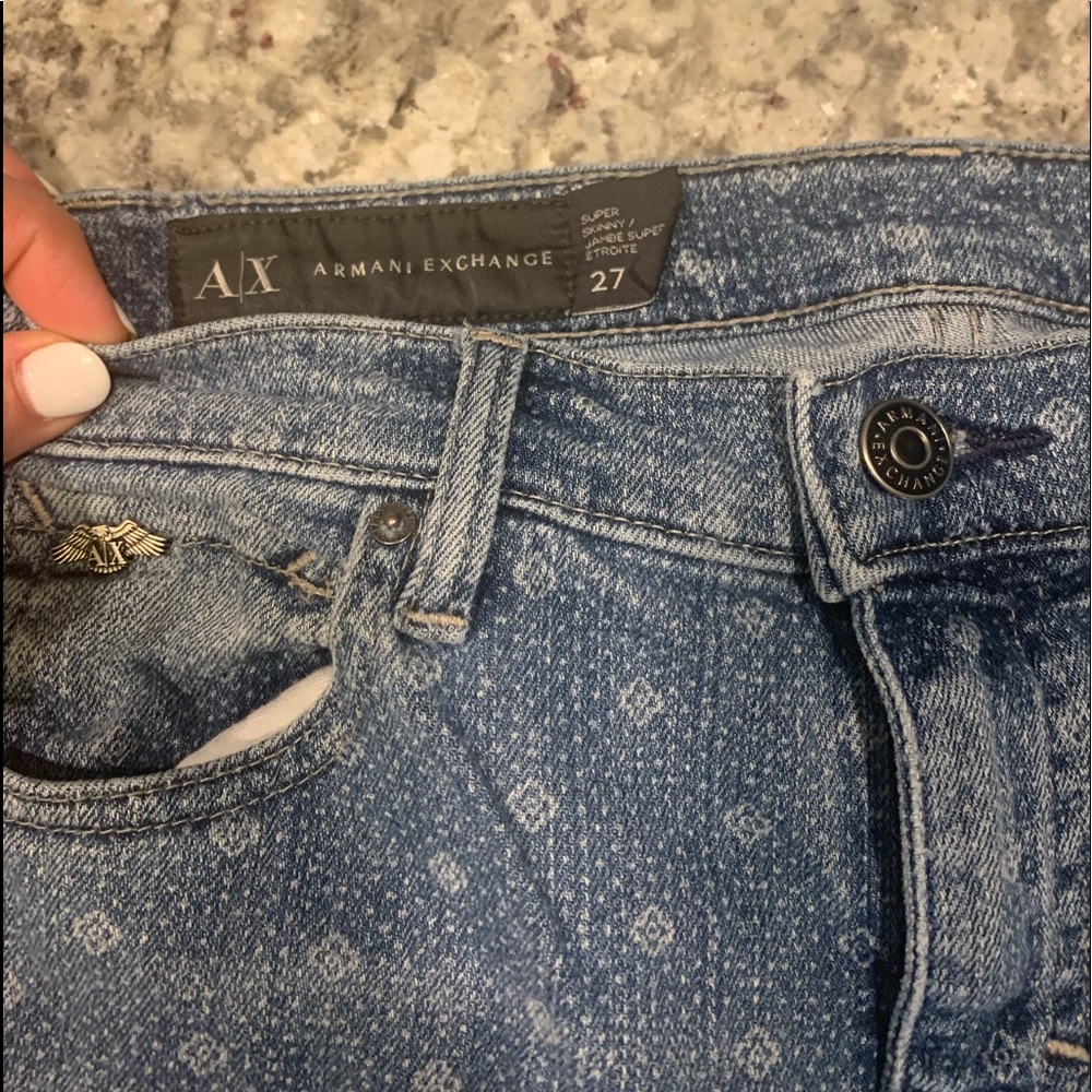 Armani Exchange Super Skinny Jeans.